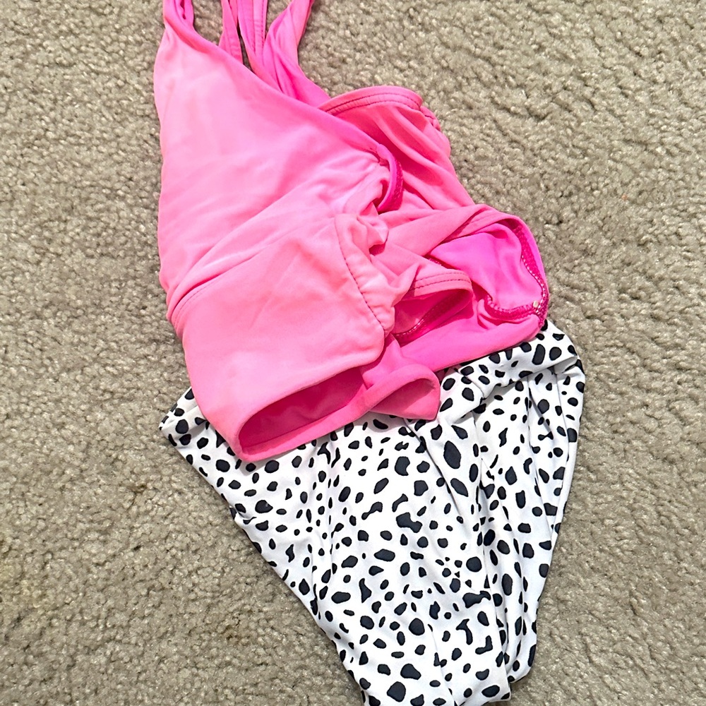 Amazon Pink and Black Bikini